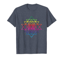 Load image into Gallery viewer, Sacred Geometry T-Shirt Sri Yantra Star Flower Of Life
