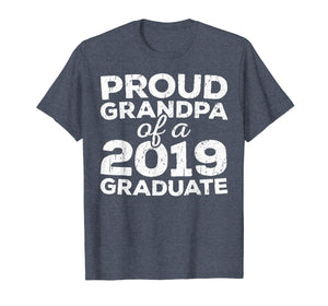 Mens Proud Grandpa Of A 2019 Graduate T-Shirt Class Graduation
