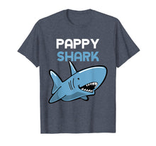 Load image into Gallery viewer, Pappy Shark Funny Family Father's Day Gift T-Shirt
