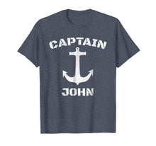 Load image into Gallery viewer, Captain John Personalized T-Shirt Boat Captain Shirt
