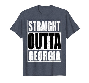 Cool Straight Outta Georgia Novelty T-shirt