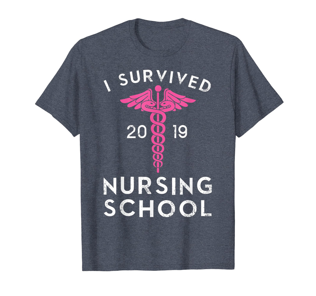 I Survived Nursing School 2019 - Nurse Graduation Funny T-Shirt