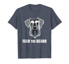 Load image into Gallery viewer, Dog Meme Fear the Beard Mini Schnauzer Dog T Shirt
