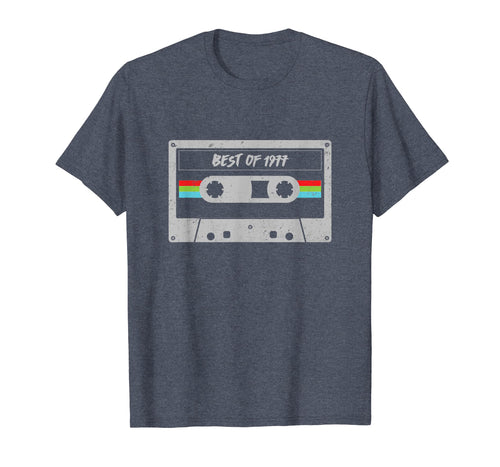 Cassette 42th birthday Gift Men Women Best of 1977 T-Shirt
