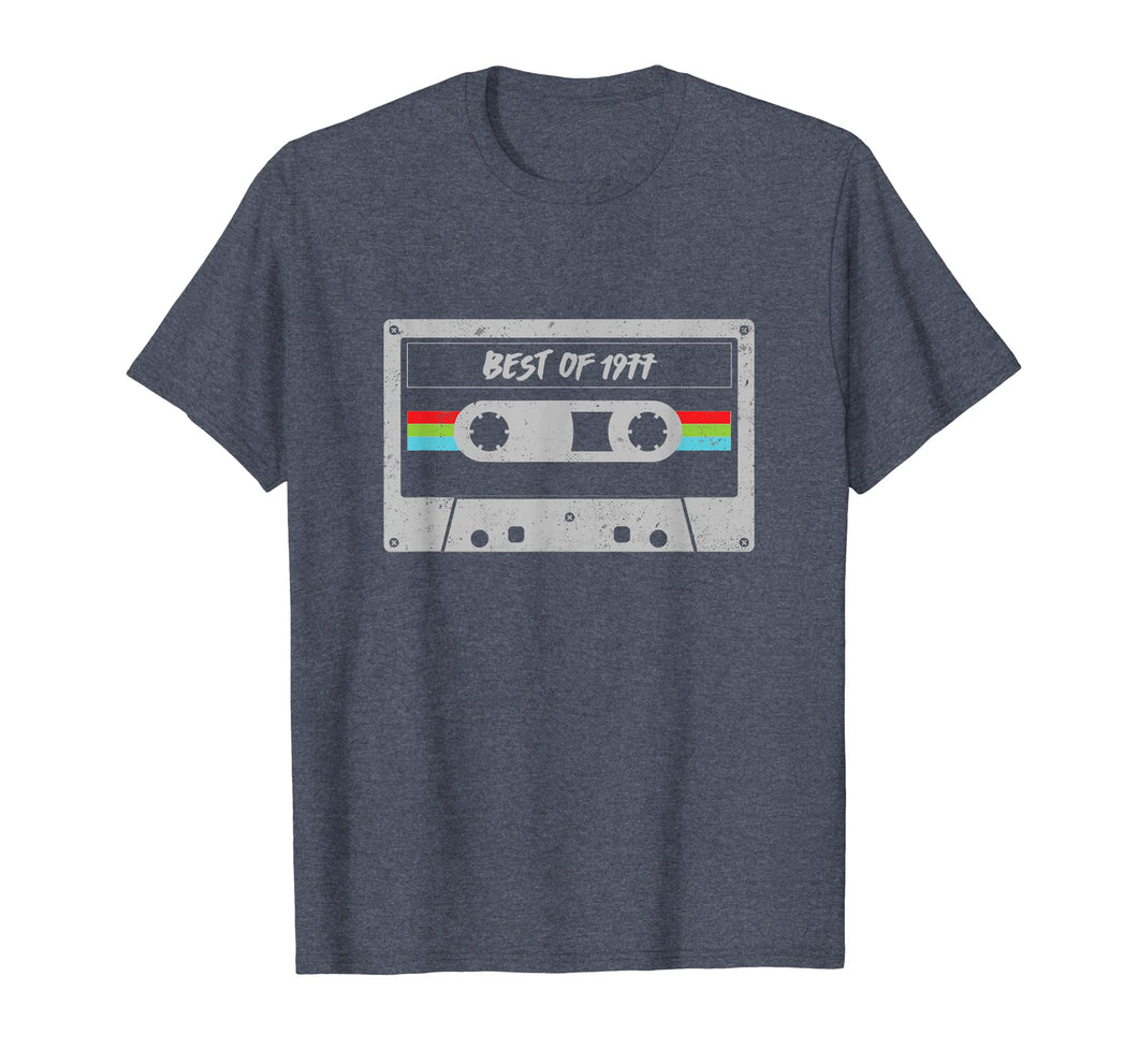 Cassette 42th birthday Gift Men Women Best of 1977 T-Shirt
