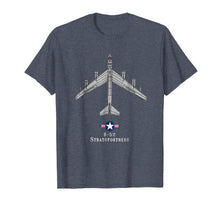 Load image into Gallery viewer, B-52 Stratofortress Tech Drawing Cold War Bomber T-shirt
