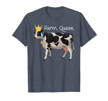 Load image into Gallery viewer, Farm Queen Funny Cow Crown Princess Countrygirl Gift Tshirt
