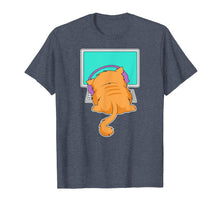 Load image into Gallery viewer, House Cat Owner Gamer Headphone Screen Player Kitten T-Shirt
