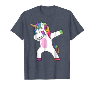Dabbing Unicorn T-Shirt - Dab Dance Rainbow Unicorn Shirt