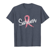 Load image into Gallery viewer, Breast Cancer Survivor T-Shirt Pink Ribbon Gift Tee
