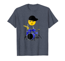 Load image into Gallery viewer, Funny Emoji Drummer Boy T-Shirt for Boys
