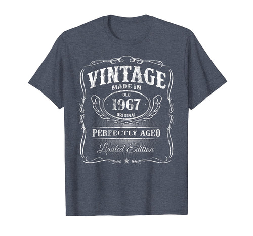 Vintage Old Original Made In 1967 T-Shirt 52nd Birthday Gift