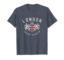 Load image into Gallery viewer, London Great Britain Vintage Crown Flag T-shirt
