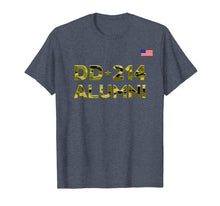 Load image into Gallery viewer, DD-214 Alumni T shirt Retirement Military Discharge DD214
