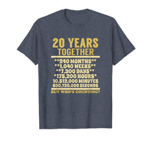 Load image into Gallery viewer, 20 Year Anniversary T Shirt 20th Wedding Gift Couples
