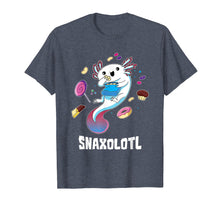 Load image into Gallery viewer, Snaxolotl T-Shirt Funny Kawaii Axolotl Shirt Food Lover Gift
