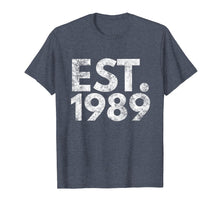 Load image into Gallery viewer, Est. 1989 Distressed T Shirt - Made 30th Birthday Gift Idea
