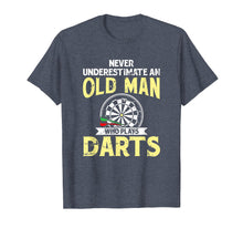 Load image into Gallery viewer, Mens Old Man &amp; Darts Tshirt Father&#39;s Day Dart Player Gift Idea
