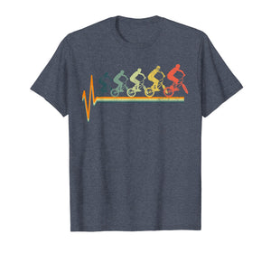 BMX T-Shirt Heartbeat Tshirt Biker Stunt Tee Love Gift