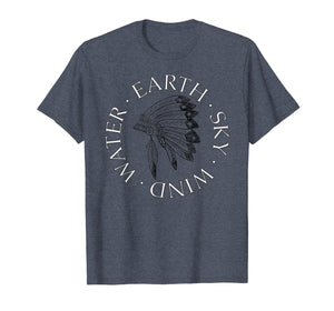 Headdress Native American T-Shirt Indigenous Peoples Day Tee