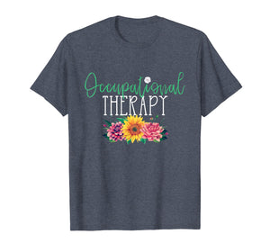 Cute Occupational Therapist Flowers T-Shirt