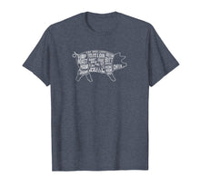Load image into Gallery viewer, Pork Cuts Of Meat Chef BBQ T-Shirt Dad Cook Gift
