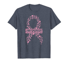 Load image into Gallery viewer, Breast Cancer Survivor Pink Ribbon Awareness T-Shirt
