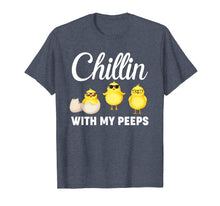 Load image into Gallery viewer, Chillin With My Peeps T-shirt Easter Chicks Candy Gift Women
