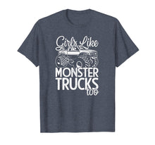 Load image into Gallery viewer, Girls Monster Truck T-Shirt for Mom and Daughter Jam Fans
