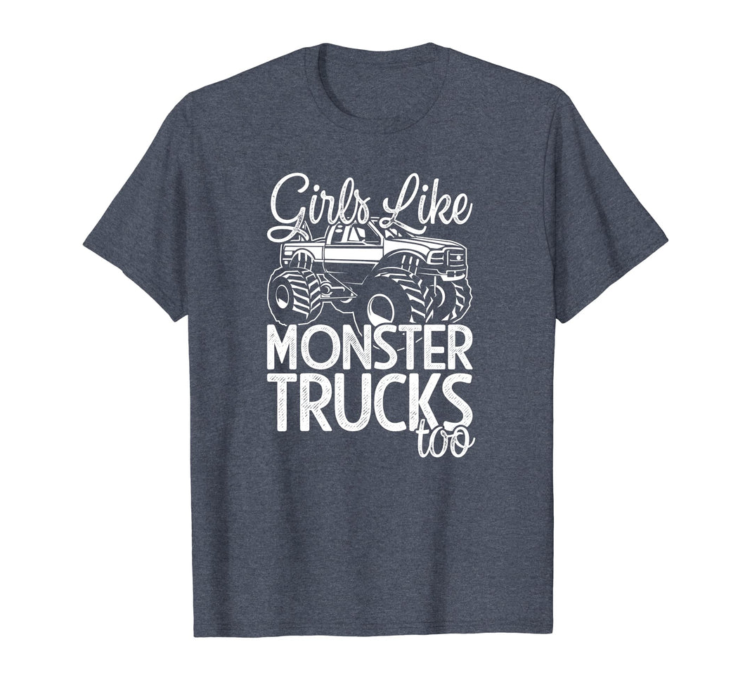 Girls Monster Truck T-Shirt for Mom and Daughter Jam Fans