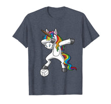 Load image into Gallery viewer, Dabbing Unicorn Volleyball T-Shirt Girls Gift

