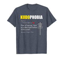 Load image into Gallery viewer, FUNNY DEFINITION T SHIRT FOR DISC GOLF FANS - KUDOPHOBIA

