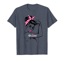 Load image into Gallery viewer, Breast Cancer Warrior TShirt Awareness Tee Support Believe
