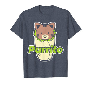 Funny Purrito Burrito Purring Cat T-Shirt