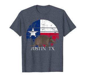 Austin TX Armadillo State Flag Texas Pride shirt T-Shirt