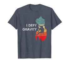Load image into Gallery viewer, Wall Rock climbing belaying bouldering I defy gravity man T-Shirt
