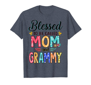 Blessed To Be Called Mom And Grammy Flower T-Shirt T-Shirt