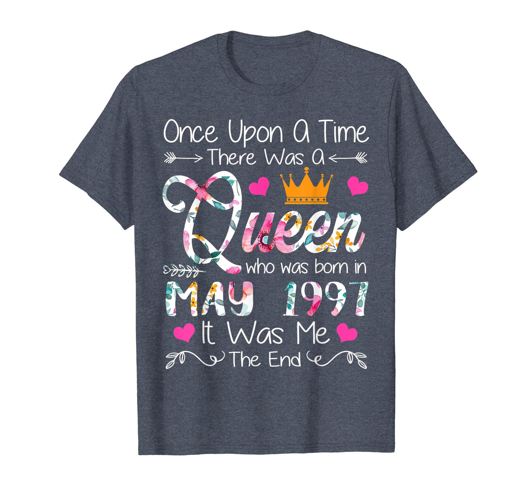 Girls 22nd Birthday Queen May 1997 Shirt Queen Birthday