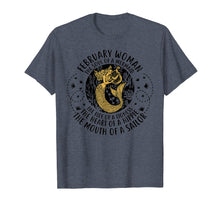 Load image into Gallery viewer, February woman the soulf of a Mermaid Tshirt for Black Women
