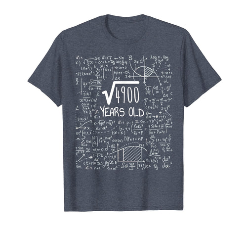 70th Birthday T-Shirt - Square Root of 4900: 70 Years Old