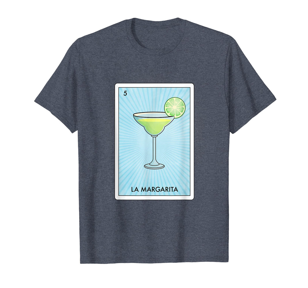 Margarita Mexican Bingo Loteria Card Cinco Drinking T Shirt