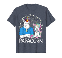 Load image into Gallery viewer, Mens Papacorn Unicorn Dad And Baby daddy Fathers Day T-Shirt
