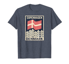 Load image into Gallery viewer, Copenhagen Denmark TShirt - Danish Flag Vintage Tee
