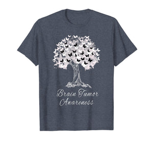 Brain Tumor Awareness T-Shirt Warrior Tree Hope Gift