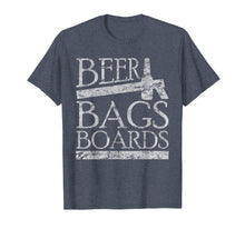Load image into Gallery viewer, Beer Bags Boards Funny Cornhole Distressed T-Shirt
