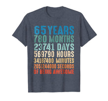 Load image into Gallery viewer, 65 Years Old 65th Birthday Vintage Retro T Shirt 780 Months
