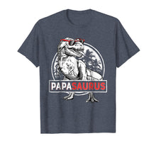 Load image into Gallery viewer, Papasaurus T shirt T rex Papa Saurus Dinosaur Men Dad Daddy
