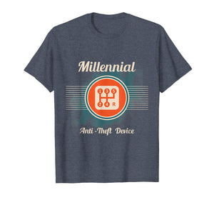 Automotive Millennial T-Shirt Gear Shift, Anti Theft Vehicle