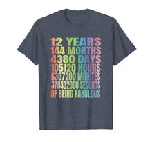 Load image into Gallery viewer, Kids 12 Years Old 144 Months TShirt 12th Birthday Gift Ideas
