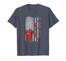 Load image into Gallery viewer, Elk Hunting Shirt - Vintage American Flag for Bow Hunters
